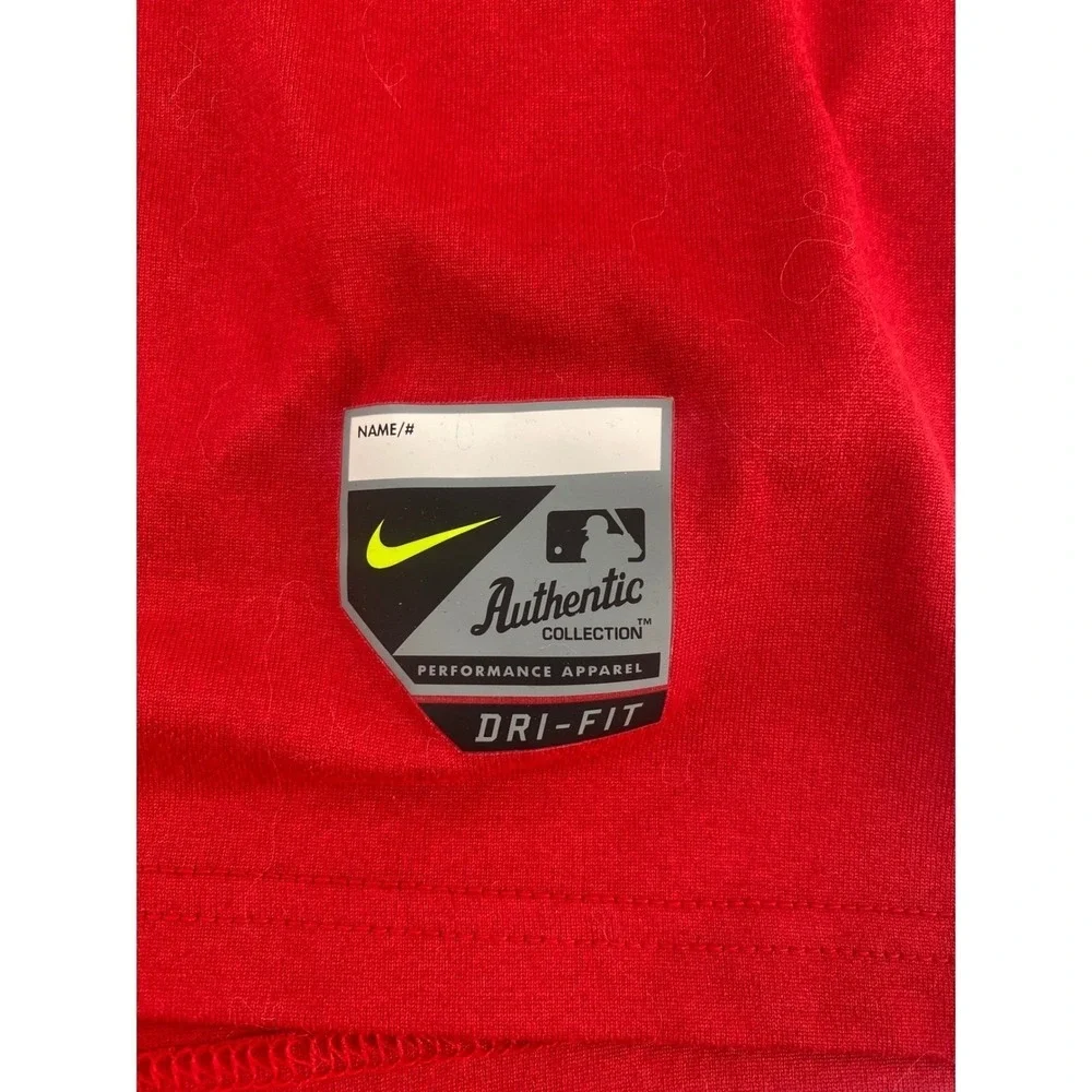 Nike Cincinnati Reds T-Shirt Mens XL Red Excellent MLB Dri-FIT Authentic Logo